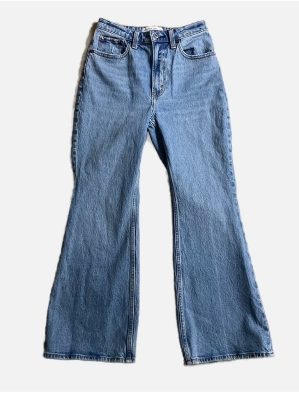 Abercrombie & Fitch Women's The Vintage Flare High Rise Curve Love Jeans Sz 25/0 - Picture 9 of 9